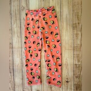 Playful Pink Pajama Bottoms with Fruit Print/size M